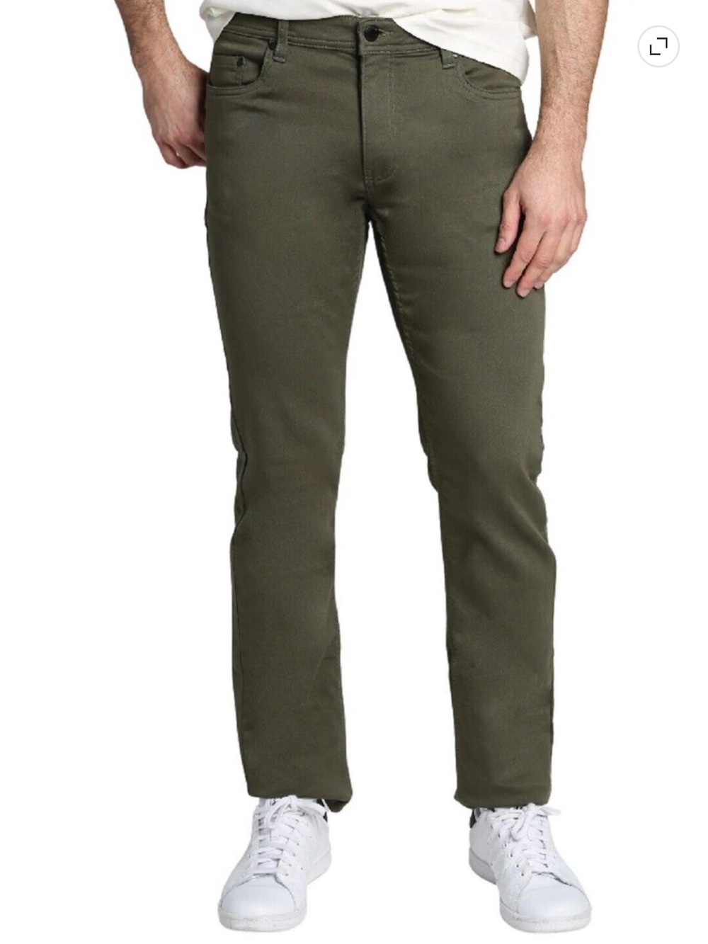 Jachs Olive Green Denim Jeans Trousers 36x32